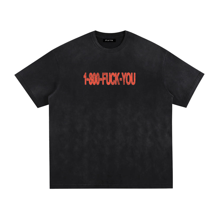 THE 1-800 FU VINTAGE DISTRESSED TEE