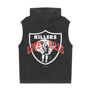 THE LOVER BOY ANGEL VINTAGE SLEEVELESS HOODIE SHIRT