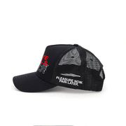 THE LOVE KILLS PAIN CANVAS MESH BACK TRUCKER HAT