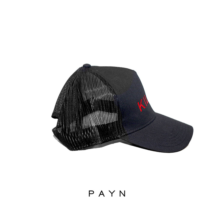 THE SAMPLE KILLER CANVAS MESH BACK TRUCKER HAT